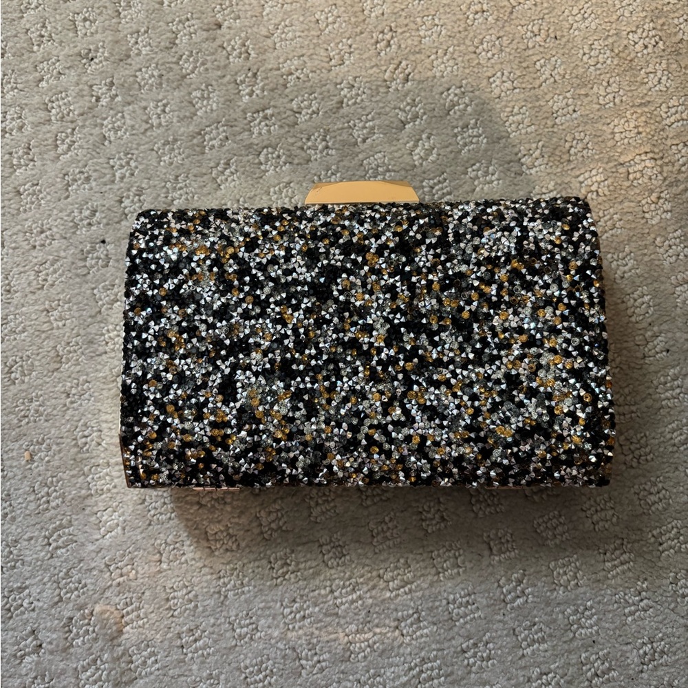 Elegant Black and Gold Clutch